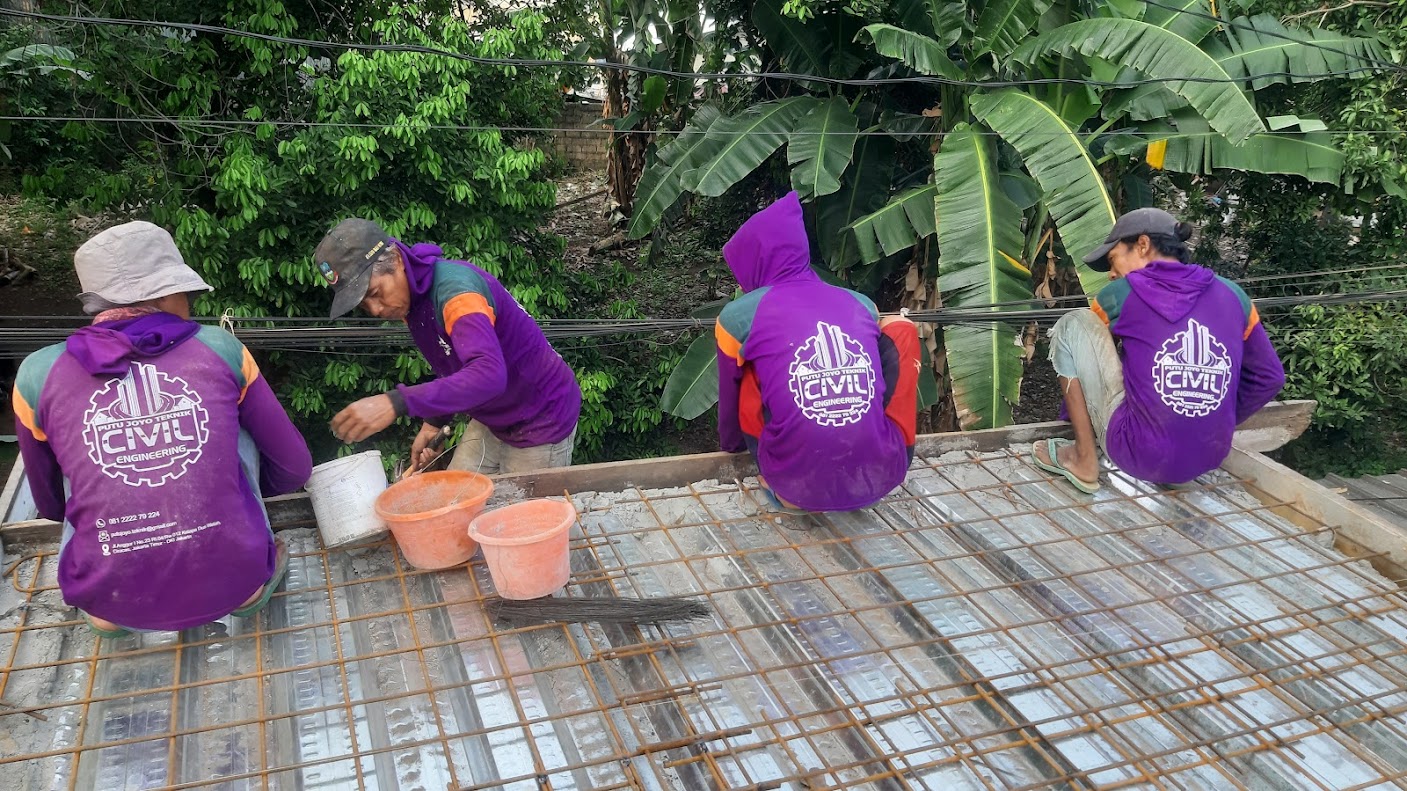 Persiapan Cor Dak